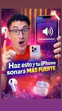 Cómo subir el volumen del parlante de tu iPhone y en tus audífonos #apple #trucos iphone #tips #