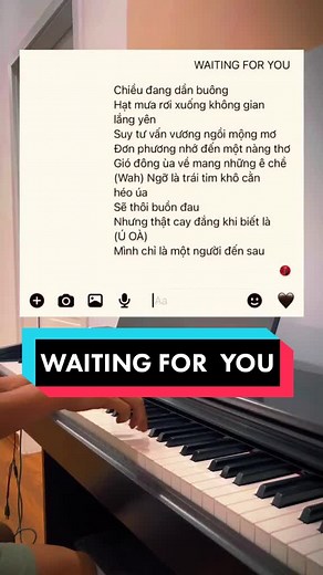 Karaoke Cover of 'Waiting for You'