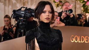 Jenna Ortega stuns in gothic backless dress at Golden Globes 2026