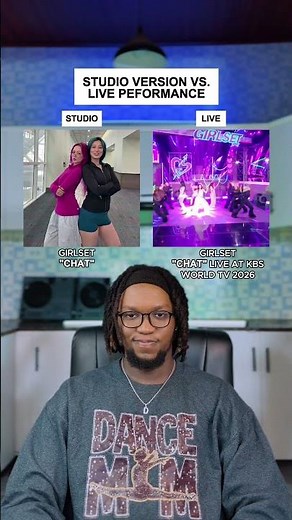 Studio Version Vs. Live Performance: GIRLSET "CHAT" #shorts #katseye #girlset