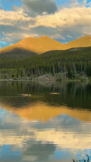 🌅Sprague Lake sunset views in Rocky Mountain National Park