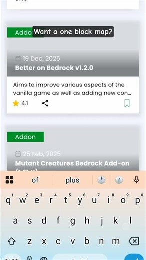 best one block map for Minecraft bedrock