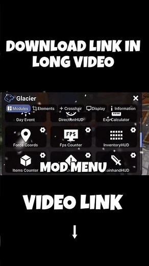 💎 NEW Glacier Client 1.21+ 😍 | Best FPS Boost & PvP Client for MCPE/Bedrock 🔥 #minecraft #shorts