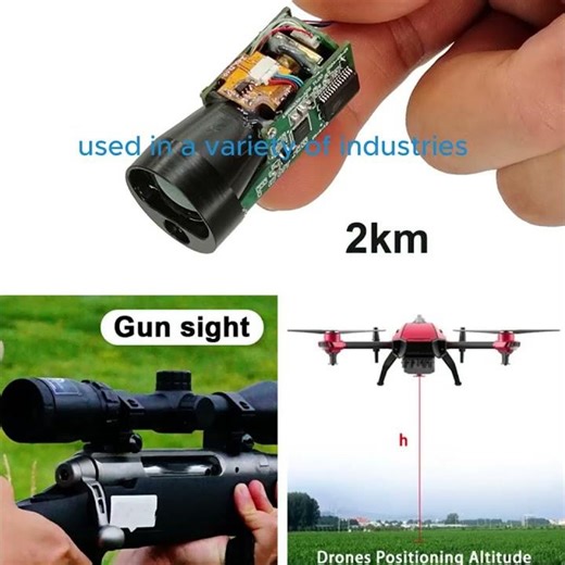 TC2X 905nm Laser Distance Sensor 2000m Cylinder Rangefinder Module #rangefinder #lasersensor #drone