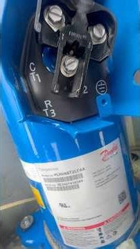 Changing & wiring a 3 phase compressor #hvac #compressor #airconditioner #mechanical