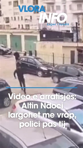 Video e arratisjes: Altin Ndoci largohet me vrap, polici pas tij