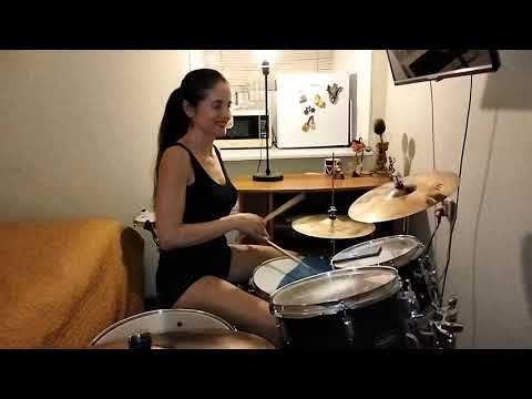 A two-bar 8th-note ride backbeat pattern (endurance)