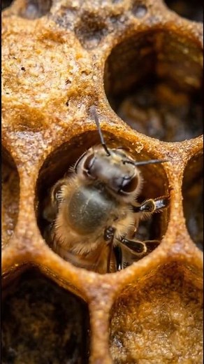 You’ve never seen a bee life cycle like this 😱 #nature #facts #bees