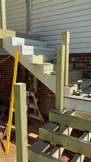 Stair framing for Trex decking