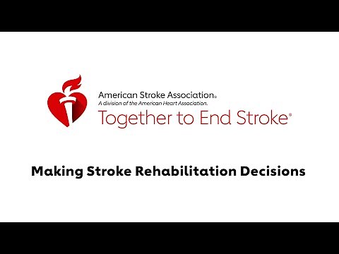 Making Rehabilitation Decision After Stroke