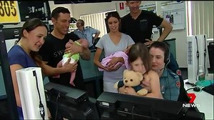 56K views · 1.4K reactions | An Emergency Medical Dispatcher who helped deliver two babies on bathroom floors met the tiny bundles of joy. www.7plus.co.au/news #7NEWS | 7NEWS Townsville | Facebook