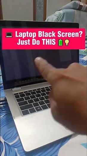💻 Laptop Black Screen? Try This Power Reset Trick! (Works Instantly)