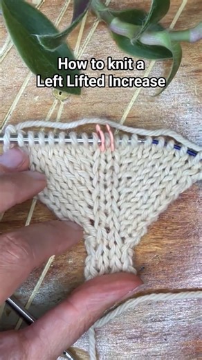 How to knit a Left Lifted Increase (LLI)