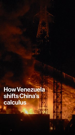 On today’s Big Take Asia Podcast, Bloomberg’s Jenni Marsh and host K. Oanh Ha talk through what the intervention means for China’s strategic ties and oil supplies and how the military strike could change Beijing’s stance toward Taiwan. bit.ly/49s7BjA | Bloomberg