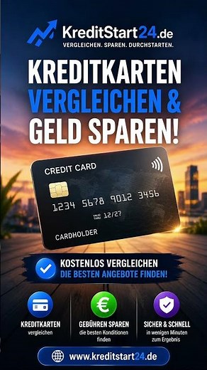 💳 Die richtige Kreditkarte finden & sparen!