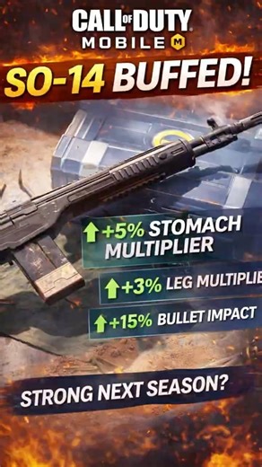 New SO 14 Buff Next Season Call of Duty Mobile Update #codm #codmobile #codmupdate #codmtips