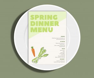 SEASONS COLLECTION | Spring Dinner Party Menu Template | Dinner Party Menu | Spring Flower Menu | Digital Download | Canva Template | DIY - Etsy