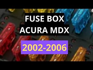 FUSE BOX and DIAGRAM Acura MDX [ 2002/2006 ]