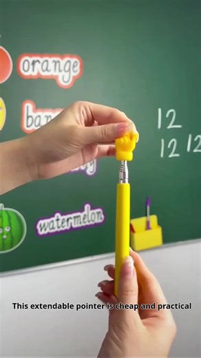 Telescopic Teachers Pointer Rod finger design retractable teaching pointer reading guide stick#foryou #goodthing
