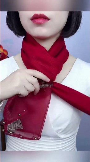 Make Your Winter Outfit Stand Out with a Red Silk Scarf