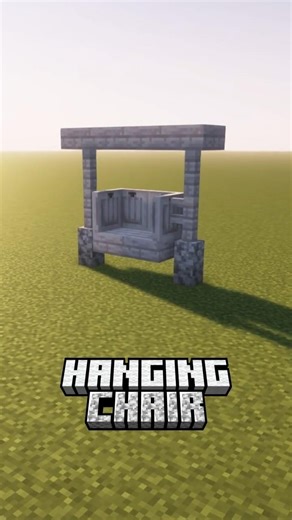 Hanging Chair! Follow for DAILY Minecraft Content! #minecraft #ideas #shorts