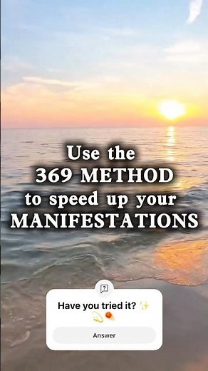 Manifest FAST with the 369 Method!