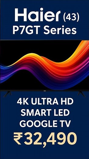 Haier 43-inch 4K Smart LED Google TV – Experience Ultra HD Entertainment