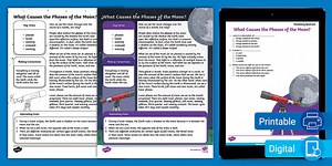 Fifth Grade What Causes the Phases of the Moon? Fact File and Vocabulary Questions