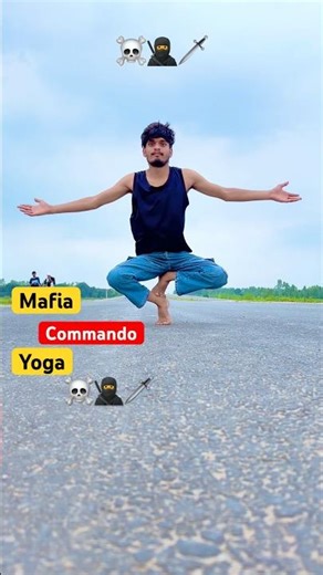 Mafia Commando Yoga ☠️🥷🗡️ #shorts #mafia #ashortaday