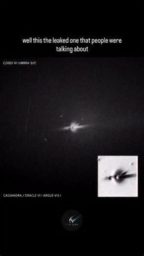 Varun Arora on Instagram: "🪐🤯 The LEAKED VIDEO everyone is talking about! 🤯🪐 What are we looking at here? This footage, labeled C/2025 N1 UMBRA-3/IC and CASSANDRA / ORACLE VI | ARGUS-VIS I, is circulating like crazy! Is this a glimpse of a classified discovery? A new cosmic phenomenon? The alleged close-up in the corner only adds to the mystery... 🛸 Drop your wildest theories in the comments! 👇 Follow @3I_ATLAS__ for your daily dose of space secrets, cosmic mysteries, and cutting-edge astr