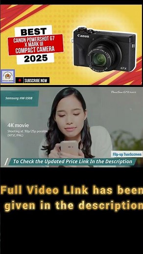 Canon PowerShot G7 X Mark III BEST Compact Camera Of 2025