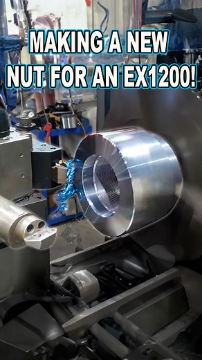 250K views · 2.9K reactions | Machining A Big Nut For The EX1200 Cylinder Rod #machining #engineering #fblifestyle | Cutting Edge Engineering Australia | Facebook