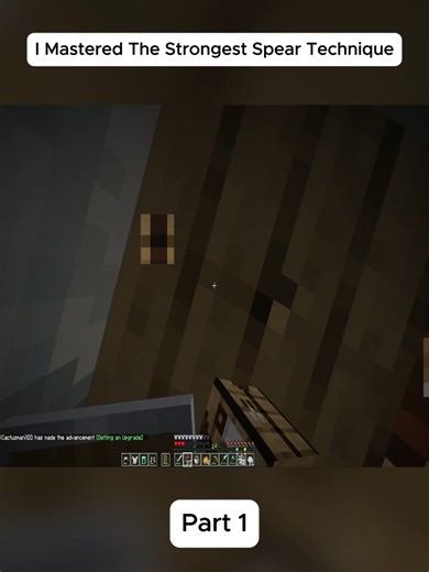 I Mastered The Strongest Spear Technique #gaming #minecraft #minecraftpvp