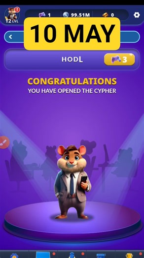 Hamster Kombat Dev Game Daily Cipher 10 May | Hamster Kombat Daily Cipher Code | Daily Combo