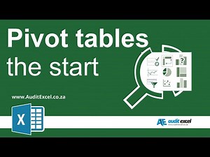Pivot Tables explained- the beginning