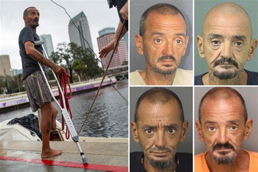 Tampa’s viral ‘Lieutenant Dan,’ who refused to leave his boat for Hurricane Milton, has mile-long rap sheet