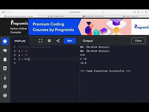 Class 3 String Concatenation