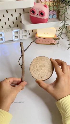 Dreamy DIY Lamp ✨☁️Easy Aesthetic Room Decor Idea | Easy Handmade Lighting Decor