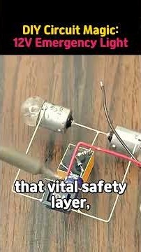 How to Build a 12V Emergency Light Circuit from Scratch #Electronics #EmergencyLight #DIYCircuit