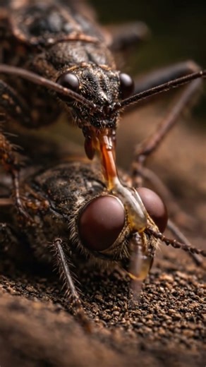 Nature has no mercy 😭😱 | Assassin Bug vs Fly.. #insects #macro #wildlife #viral #shorts #shots
