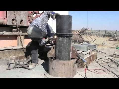 Installing K-Packers & 10 Inch Casing Dietrich Idaho New Well 7-23-2013
