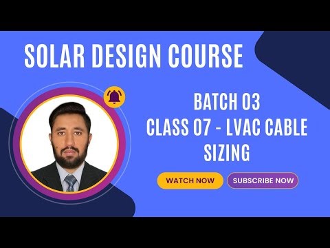Batch 03 | Class 07, LV AC Cable Sizing as per IEC (Derating & Voltage Drop)