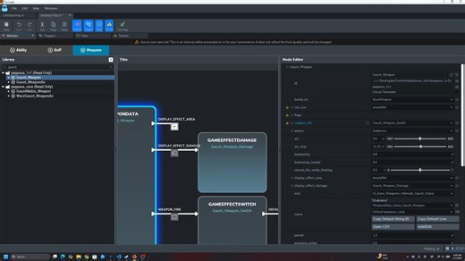 风暴之门 数据编辑器教学 02：Game Effect 逻辑节点 -- 武器、技能、Buff的基础组成部分