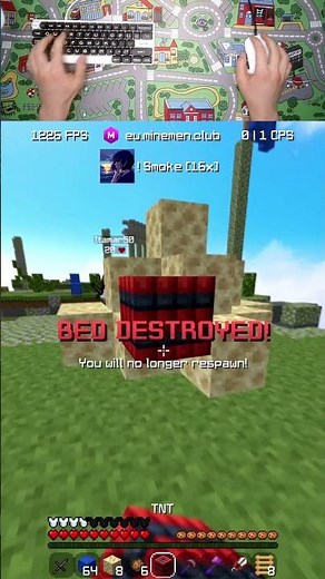 ⚔️ The BEST PvP Texture Pack = Smoke 16x ⚔️ #shorts #minecraft #gaming #minemenclub