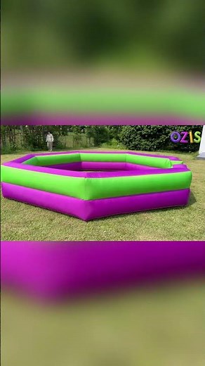 Epic Gaga Ball Battles! 🏐 Nonstop Fun with OZIS 15FT Inflatable Gaga Pit