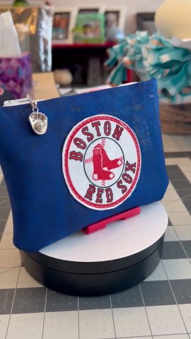 Boston Red Sox Cork Zip Pouch - Etsy