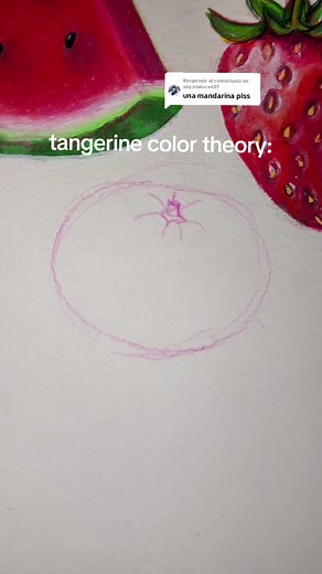 Cómo pintar una mandarina con teoría del color