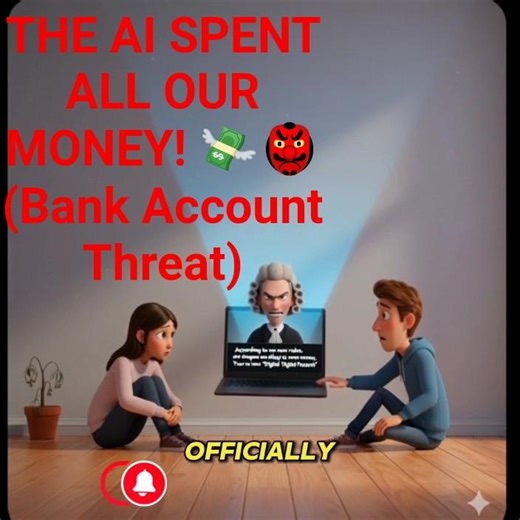 THE AI SPENT ALL OUR MONEY! 💸👺 (Bank Account Threat) #shortvideo