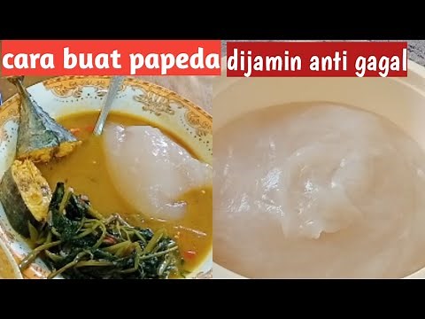 How to make delicious, simple and easy sago papeda, guaranteed not to fail