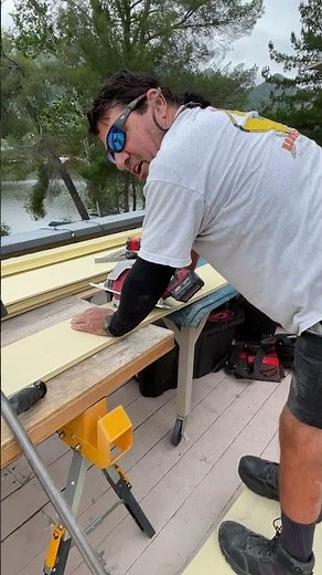 Cutting Hardie Board Siding with a 6 1/2" Milwaukee Saw #diyproject #disablediy #disabled